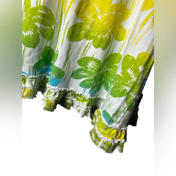 Ladies Fresh Produce Empire Dress With Ruffle On Bottom Size Medium Bright Color - Picture 3 of 8